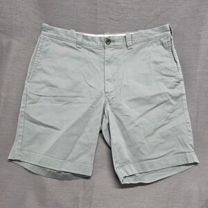 J.Crew Mercantile Flex Chino Shorts Mens 33 Light Gray Stretch Cotton Casual 9in